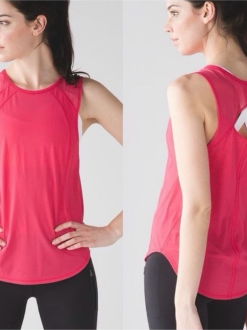 lululemon athletica Hot Pink Sleeveless Racerback Tank